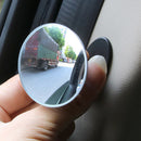 2Pcs Car Vehicle Wide Angle Round Convex Mirror Blind Spot Auto Rear View