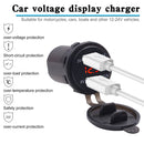 1x 4.2 A Waterproof USB Charger Port Phone Led Voltmeter For Car Motorcycle