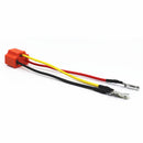 2 Pcs H4 9003 Ceramic Wire Harness Plug Cable Headlights Connector Extension New