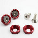 4 Pcs M6 Aluminum Alloy Cone Cup Head Screw Gasket Washer for Hex Socket