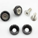 4 Pcs Stainless Steel Aluminum Car M6 Gasket Bolt License Plate Frame Screw Set