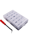 415pcs Car Plastic Push Pin Rivets Fasteners Fender Bumper Clips + Remover Tools