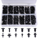 192pcs Universal Car Black Plastic Buckle Rivet Fixing Fastener Clips Set Parts