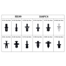 Boxed Buckle Body Panel Lining Interior Body Buckle 350 pcs set Ket