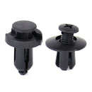 100PCS Fastener Clips Auto Plastic Screw 8MM Fender Buckle Fixed Universa