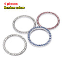 1 Pcs Button Start Switch Diamond Ring Auto Interior Multiple Color Newest