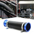 Car Blue Turbo Multi Flexible 90mm Air Intake Pipe Tube Inlet Hose Universal