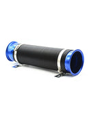 Car Blue Turbo Multi Flexible 90mm Air Intake Pipe Tube Inlet Hose Universal
