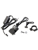 1 * Universal Motorcycle Handlebar Waterproof Dual USB Socket Charger Durable