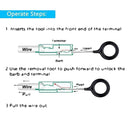 38Pcs Car Terminal Removal Tool Wire Plug Connector Extractor Puller Pin