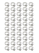 50PCS 13-20mm Stainless Steel Drive Hose Clamp Fuel Line Clip Adjustable