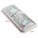 1 Pcs Double Dome Ceiling Light Switch 48 LED Interior Roof Caravan Lamp 12V