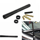 3" Real Carbon Fiber Screw-in Short Antenna Aerial Mast Universal Fit Car Black