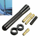 3" Real Carbon Fiber Screw-in Short Antenna Aerial Mast Universal Fit Car Black