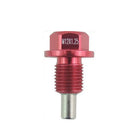 2Pcs Car M12 * 1.25 Aluminum Alloy Magnetic Engine Oil Pan Drain Bolt Screw