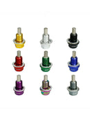 2Pcs Car M12 * 1.25 Aluminum Alloy Magnetic Engine Oil Pan Drain Bolt Screw