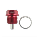 2Pcs Car M12 * 1.25 Aluminum Alloy Magnetic Engine Oil Pan Drain Bolt Screw