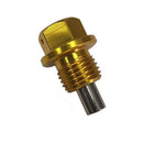 2Pcs Car M12 * 1.25 Aluminum Alloy Magnetic Engine Oil Pan Drain Bolt Screw