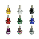 2Pcs Car M12 * 1.25 Aluminum Alloy Magnetic Engine Oil Pan Drain Bolt Screw