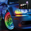 10X Car Tyre Valve Neon LED Auto Wheel Stem Cap Light Lamp Bulb Tire Light Cap