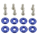8 Pcs M6 Gaskets Car Modification Bumper Washer License Plate Mini Screw Set