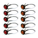 10 Pcs Red + Yellow Side Marker LED Light 12V for Car Truck Newest Useful