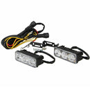 2x 3 LED Amber+White High Power Car Daytime Running Light DRL Turn Signal Lamp