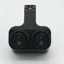 1 x Motorcycle ATV Handlebar Dual Button Refit Headlight Red Light Switch