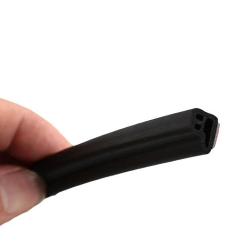 1 x 4M L-Shape Car Trunk Door Hood Edge Rubber Seal Strip Stick Trim Accessories