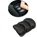 Black Car Center Console Armrest Box Pad Cover PU Leather Cushion Universal 2X