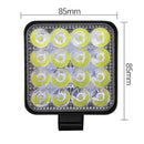 4 X 48W Led Work Lights Flood Lamp OffRoad ATV SUV Car Boat Truck 12V 24V Square