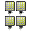 4 X 48W Led Work Lights Flood Lamp OffRoad ATV SUV Car Boat Truck 12V 24V Square