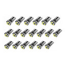 20X Ultra White T5 3-SMD LED Bulbs Dashboard Dash Gauge Side Instrument Panel