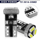 20 x White SMD 12v T5 Wedge Light Bulb Interior / Instrument Panel / Gauge
