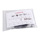 146Pcs Fender Door Hood Bumper Trim Clips Body Retainer Assortment