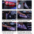 1x Glossy Tint Vinyl Film Overlay Wrap Sheet For Headlight Fog Lights Taillight