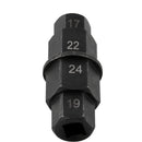 1 pc Motorcycle Hex Spindle Wrench Key Tool 3/8" Square Drive 17mm 19mm Useful