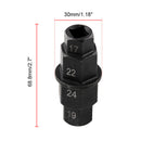 1 pc Motorcycle Hex Spindle Wrench Key Tool 3/8" Square Drive 17mm 19mm Useful
