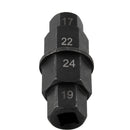 1* Motorcycle Hex Spindle Wrench Key Tool 3/8" Square Drive 17mm 19mm Nice