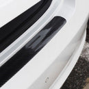 Black Carbon Fiber Scuff Plate Door Sill Cover Panel Step Guard For Car New