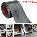 1 Pc Carbon Fiber Car Door Scuff Plate Sill Cover Panel Guard Step Protector