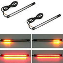 2x flexible 48 LED Strip Light 30cm Orange Waterproof for Car Motorcycle New xx