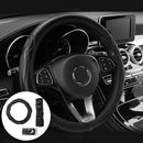 1pc 37-38CM PU Leather Car Steering Wheel Cover Breathable Anti-slip Hot