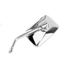 Pair 10mm Motorcycle Motorbike Scooter Rod Rearview Side Mirror Clear Universal