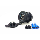 Dual USB Car Cigarette Lighter Socket Splitter Charger Power DC12 20A / DC24V 10