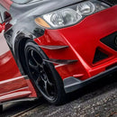 4 x Black Front Bumper Lip Chin Spoiler Wing Body Kit  High Quality