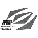 4 x Black Front Bumper Lip Chin Spoiler Wing Body Kit  High Quality