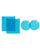 4 Pcs Car Side Window Protective Film Anti-Fog Membrane Waterproof Clear Film