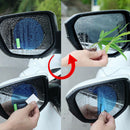 4 Pcs Car Side Window Protective Film Anti-Fog Membrane Waterproof Clear Film