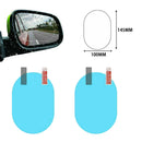 4 Pcs Car Side Window Protective Film Anti-Fog Membrane Waterproof Clear Film